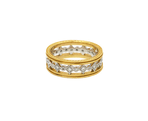 Double Milgrain Geometric Band