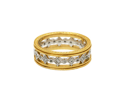 Double Milgrain Geometric Band - TWISTonline 