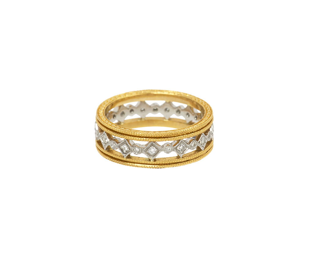 Double Milgrain Geometric Band