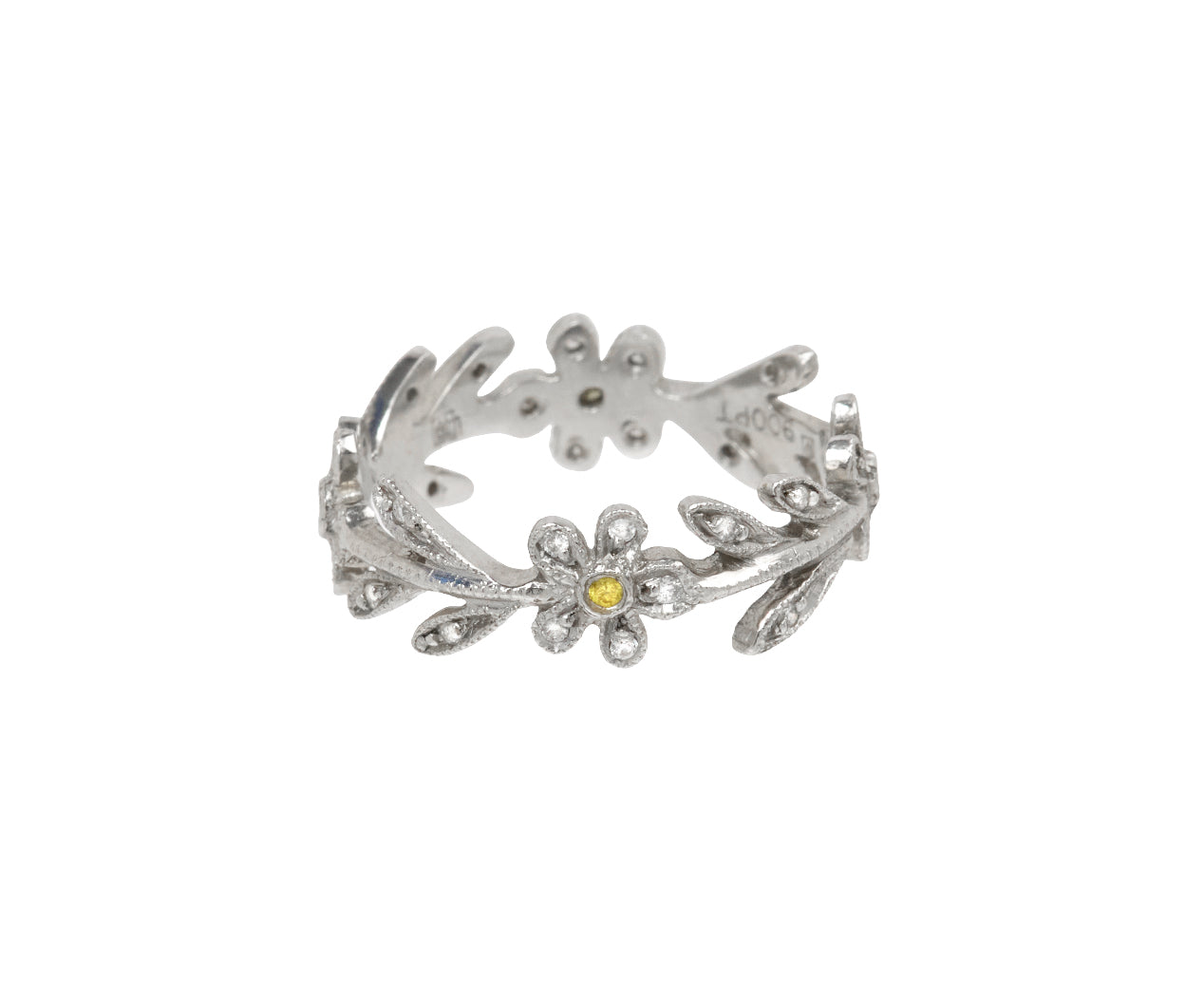 Diamond Flower Vine Ring