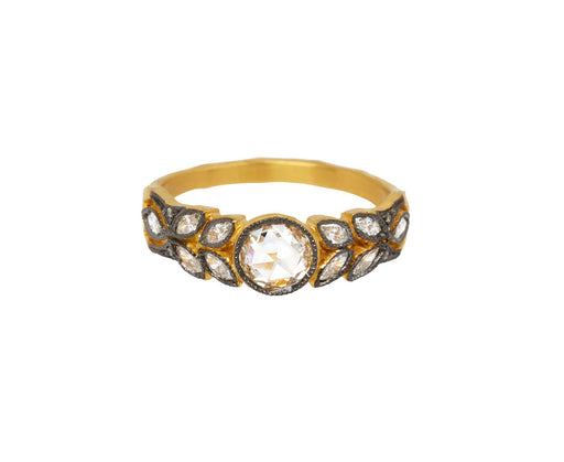Rose Cut Diamond Small Garland Ring
