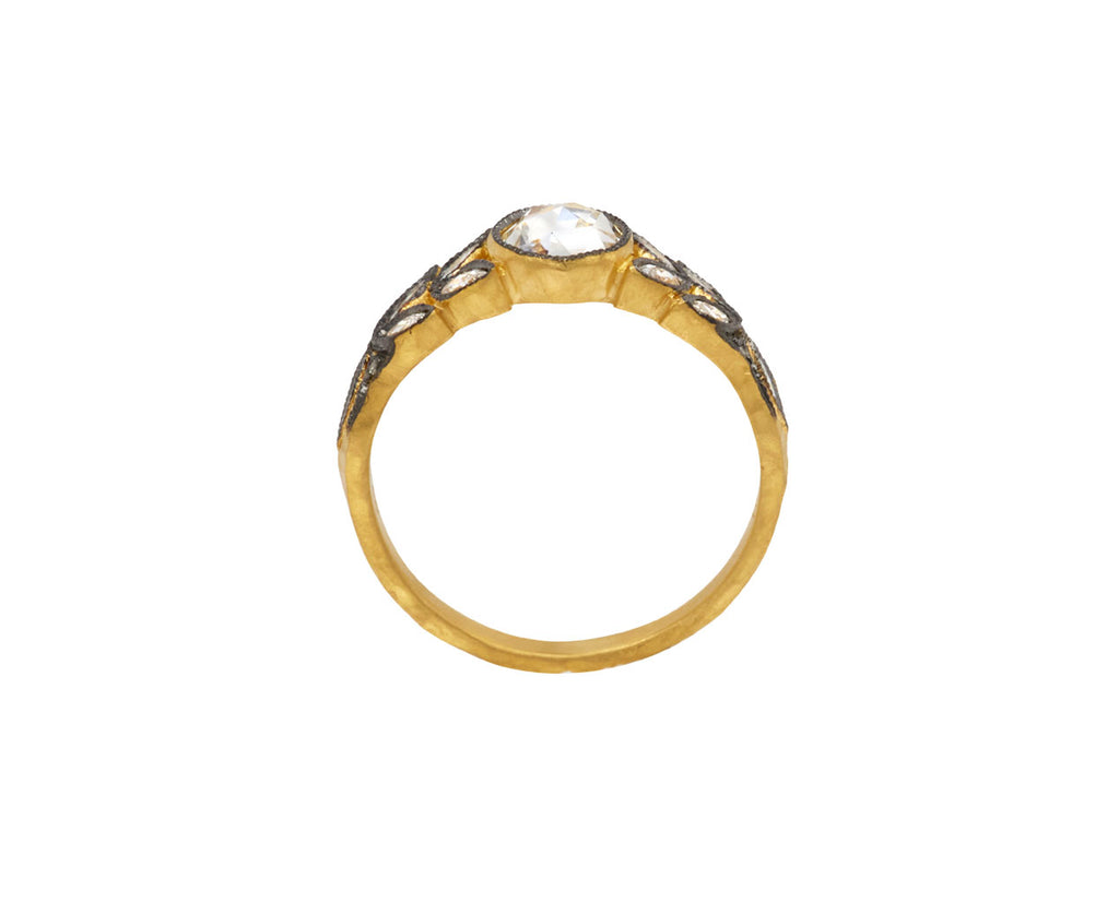 Rose Cut Diamond Small Garland Ring