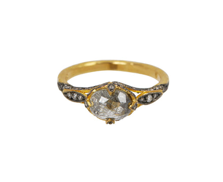 Cathy Waterman Rose Cut Diamond Petal Side Ring