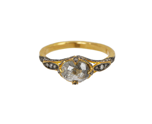 Cathy Waterman Rose Cut Diamond Petal Side Ring