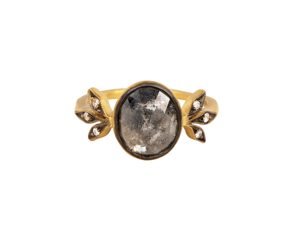 Cathy Waterman Rustic Diamond Moderne Ring