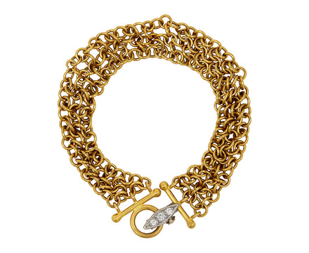 Chainmail Leaf Clasp Bracelet - TWISTonline 