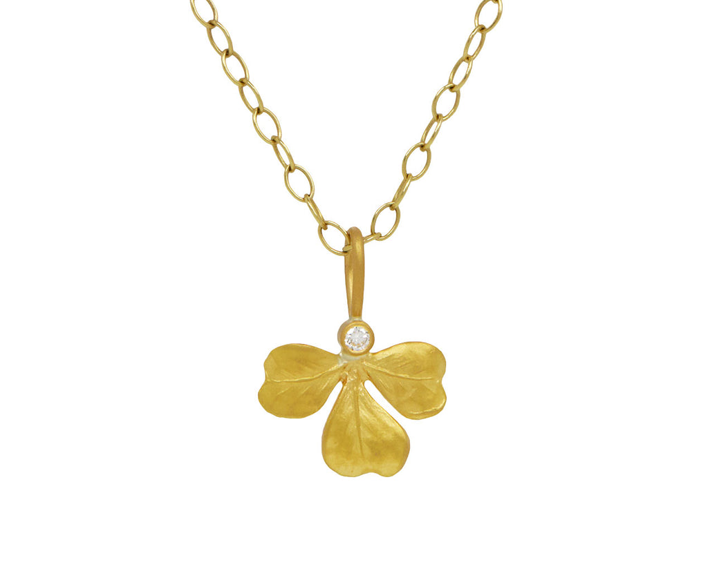 Diamond Clover Charm Pendant ONLY
