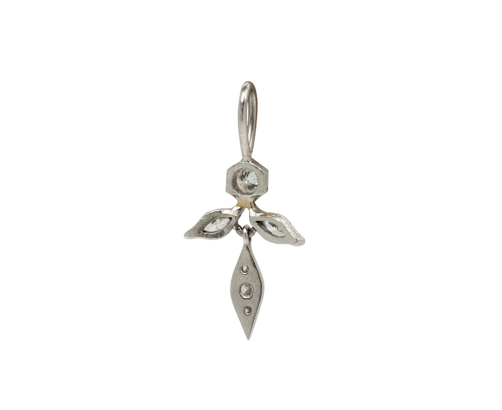 Diamond Marquise Wheat Charm Pendant ONLY