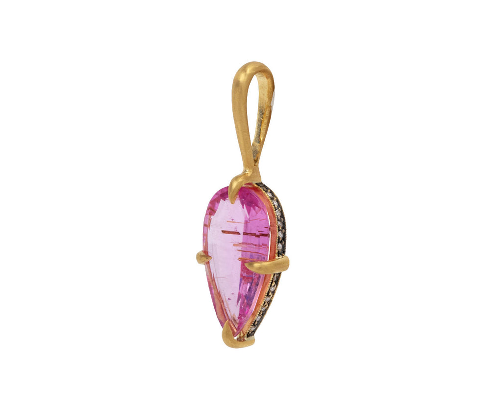 Pink Tourmaline Bon Bon Charm Pendant ONLY