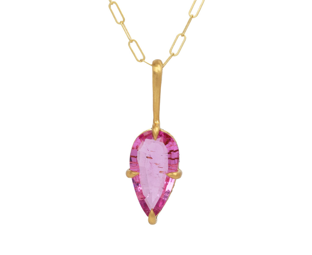 Pink Tourmaline Bon Bon Charm Pendant ONLY