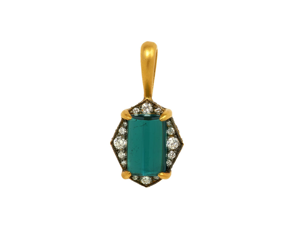 Indicolite Tourmaline Aphrodite Charm Pendant ONLY - TWISTonline 