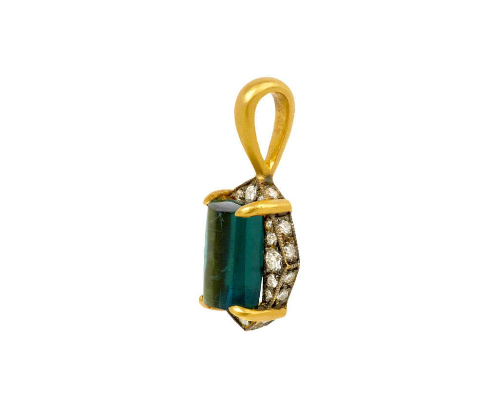 Indicolite Tourmaline Aphrodite Charm Pendant ONLY - TWISTonline 