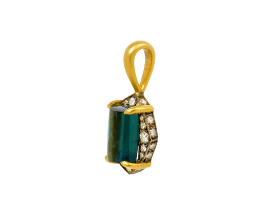 Indicolite Tourmaline Aphrodite Charm Pendant ONLY - TWISTonline 
