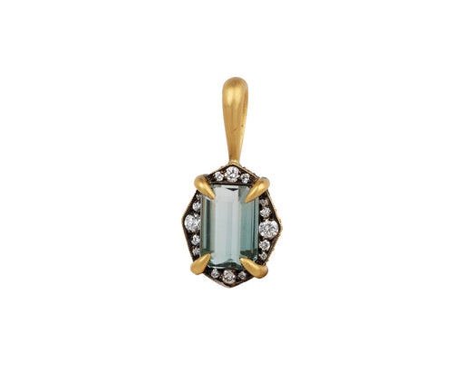 Green Tourmaline Aphrodite Charm Pendant ONLY