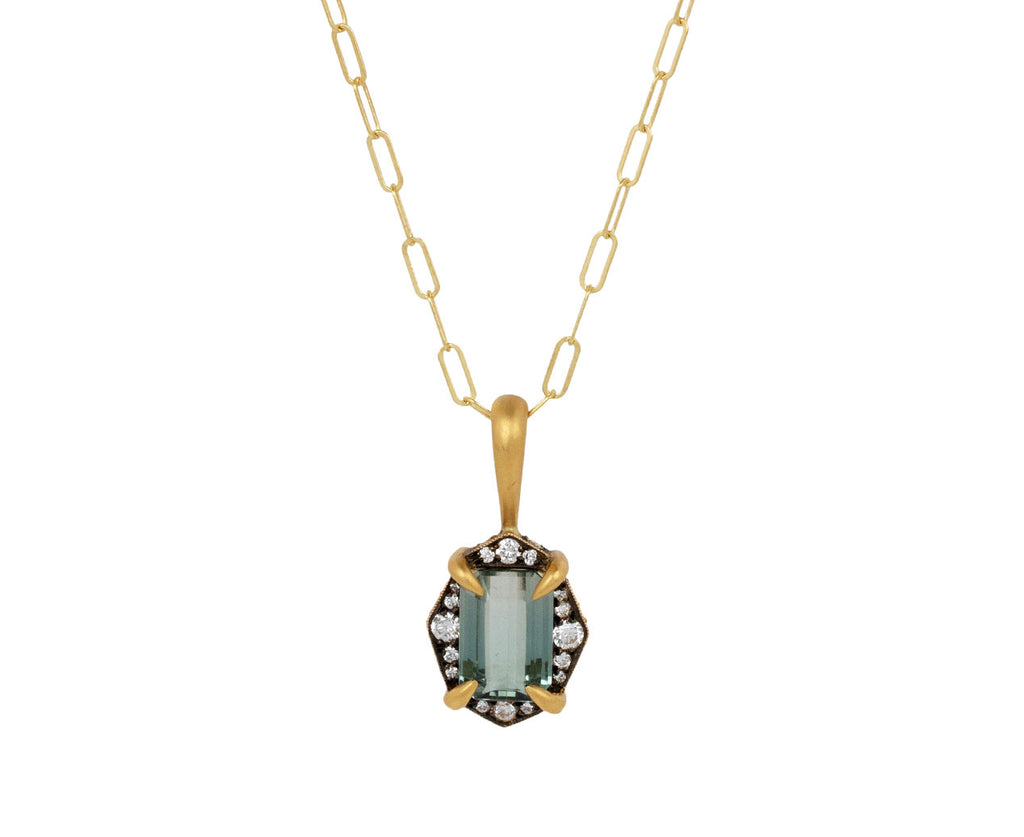 Green Tourmaline Aphrodite Charm Pendant ONLY
