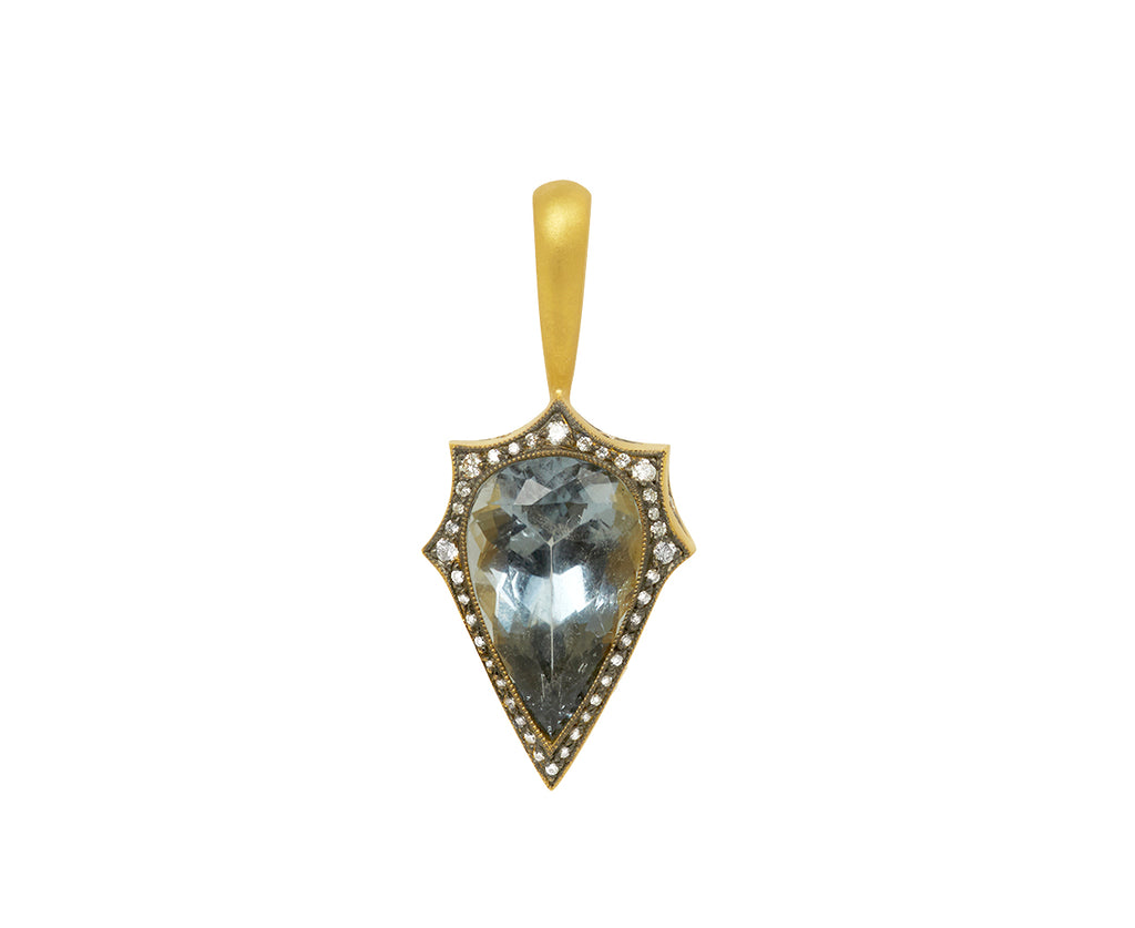 Cathy Waterman Blue Tourmaline Mermaid Charm Pendant ONLY