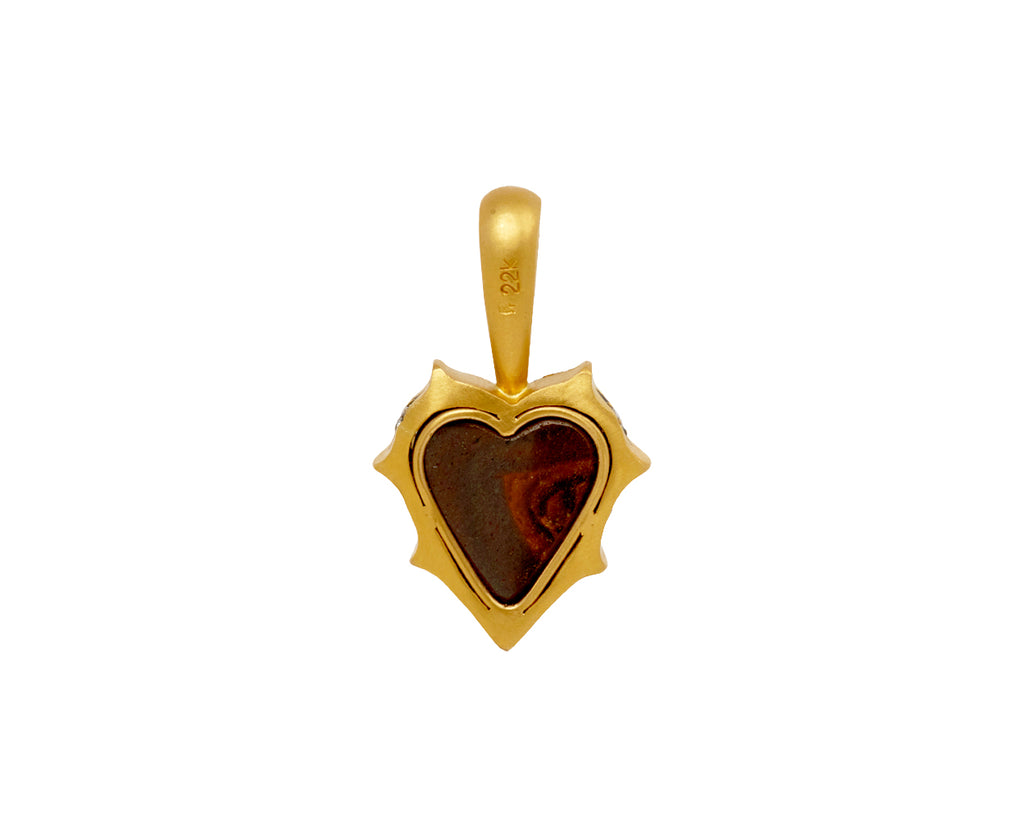 Boulder Opal Mermaid Heart Charm Pendant ONLY - TWISTonline 