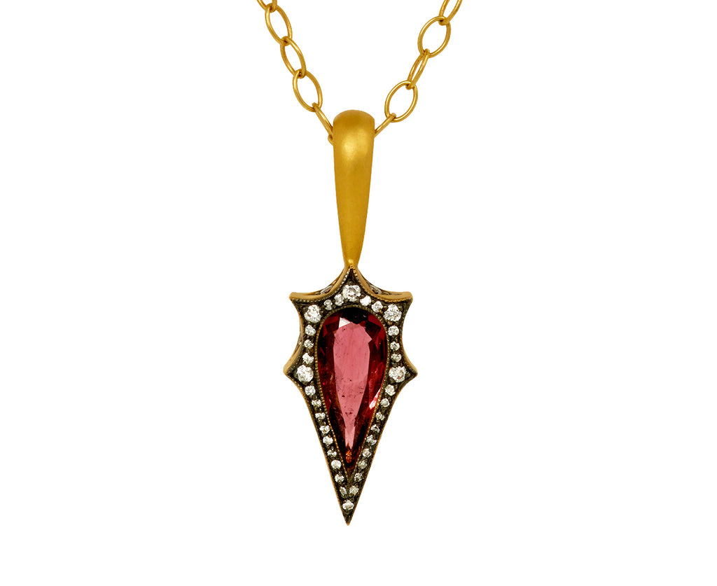 Pink Tourmaline Mermaid Charm Pendant ONLY - TWISTonline 