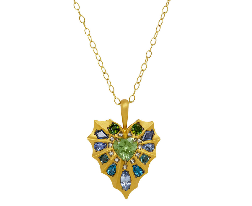 Tourmaline Carcassonne Heart Charm ONLY