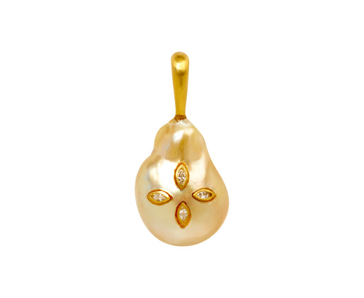 South Sea Pearl and Diamond Charm Pendant ONLY - TWISTonline 
