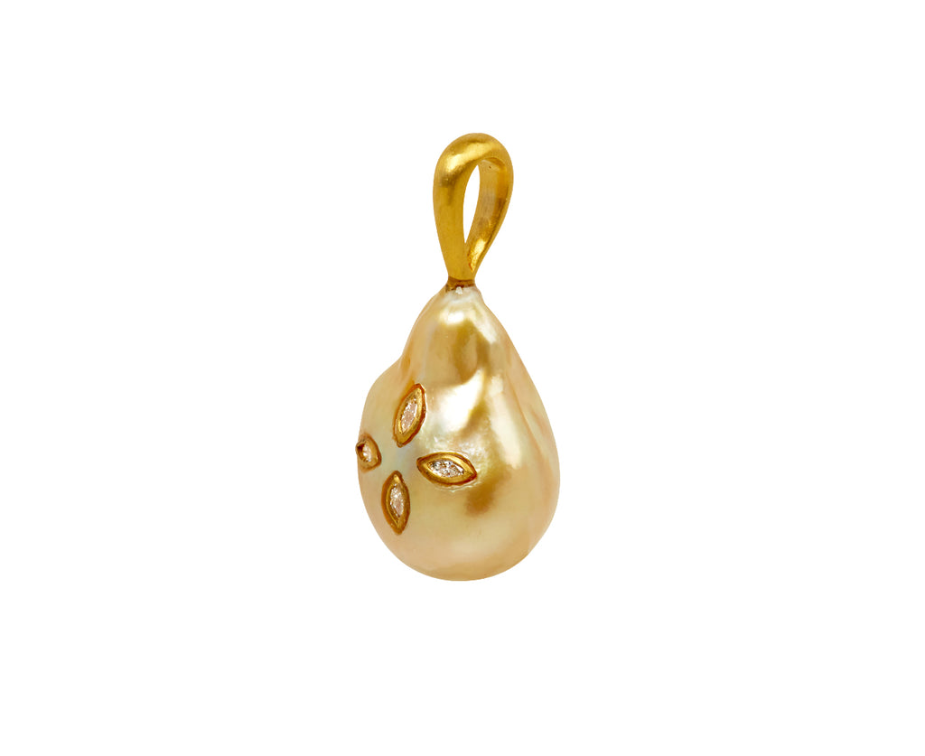 South Sea Pearl and Diamond Charm Pendant ONLY - TWISTonline 