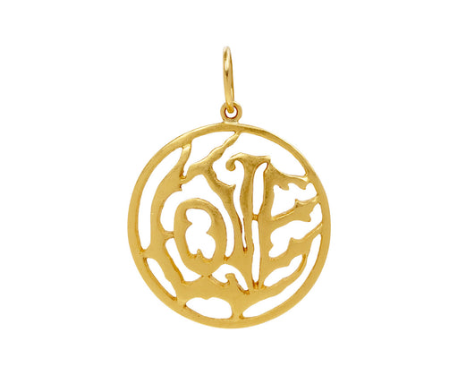 Gold Large Love Pendant ONLY