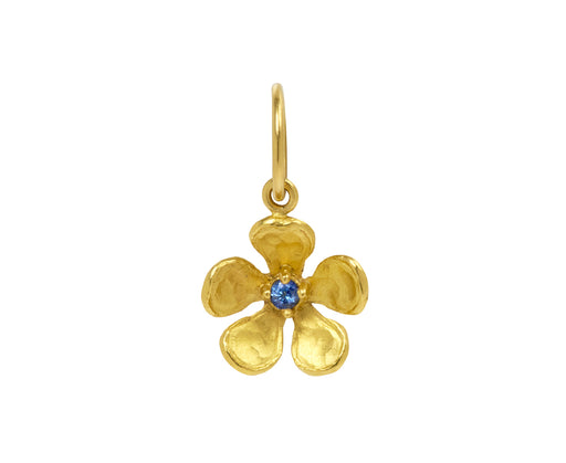 Blue Sapphire Violet Charm Pendant ONLY