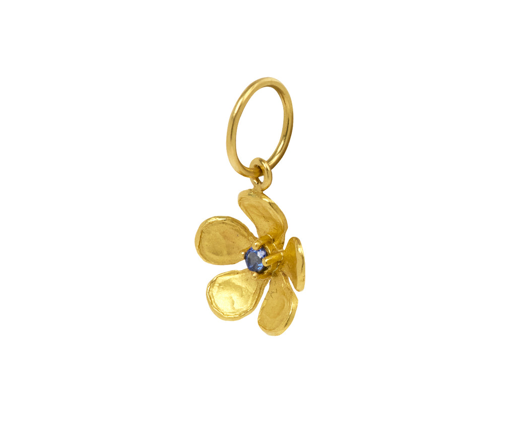 Blue Sapphire Violet Charm Pendant ONLY
