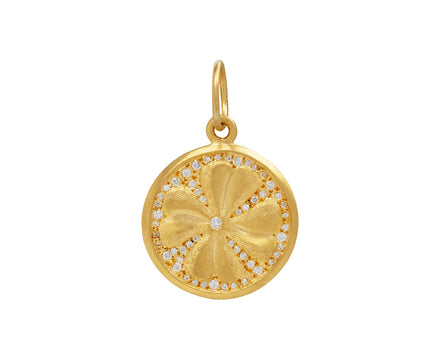 Diamond Four Leaf Clover Pendant ONLY