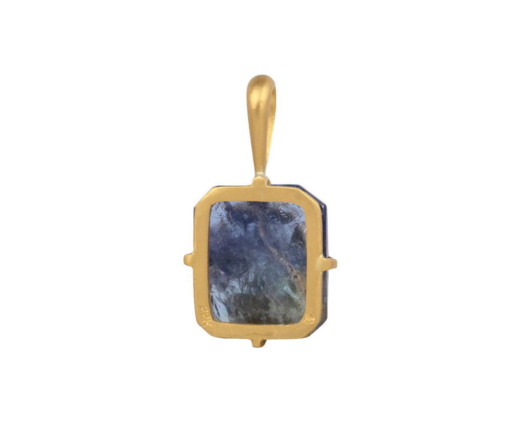 Tanzanite Flower Overlay Charm Pendant ONLY