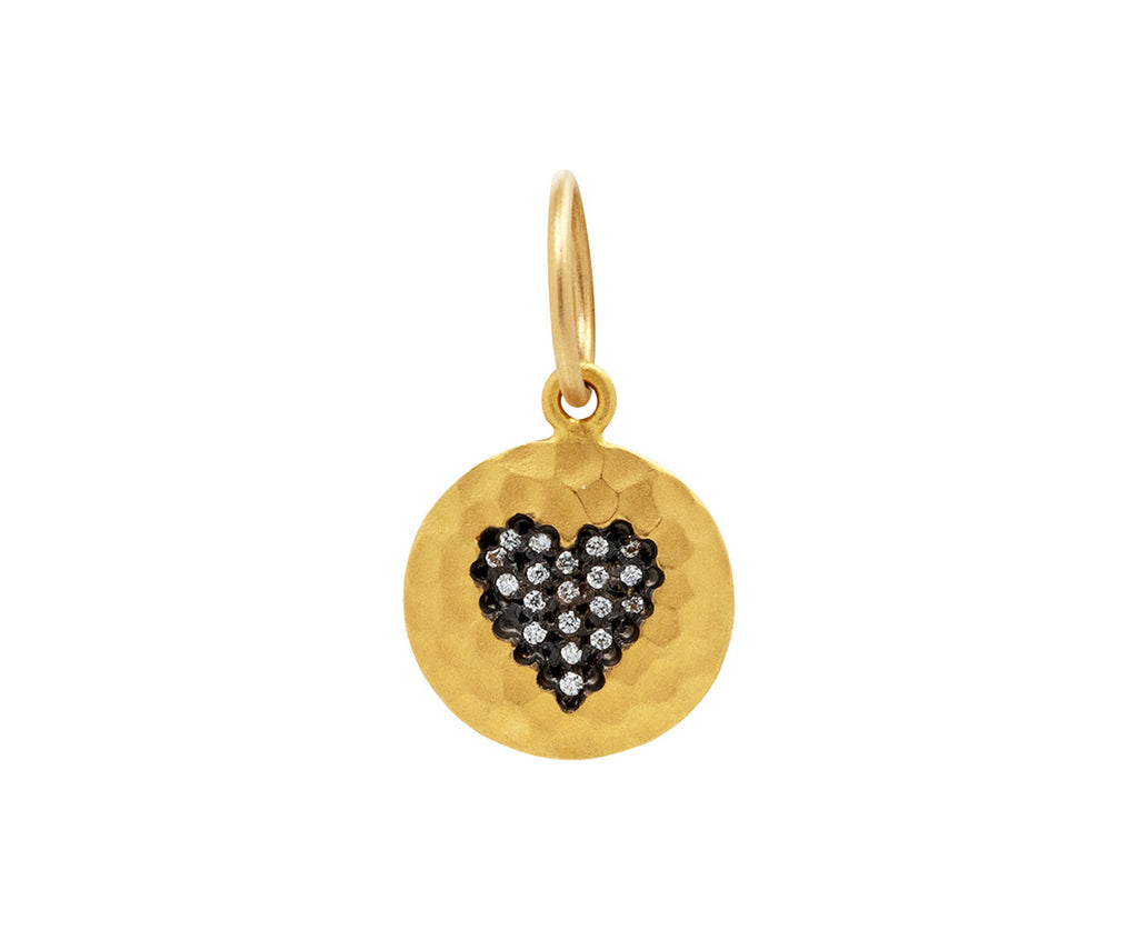 Hammered Diamond Heart Pendant ONLY - TWISTonline 