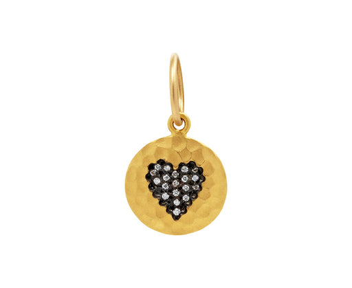 Hammered Diamond Heart Pendant ONLY - TWISTonline 