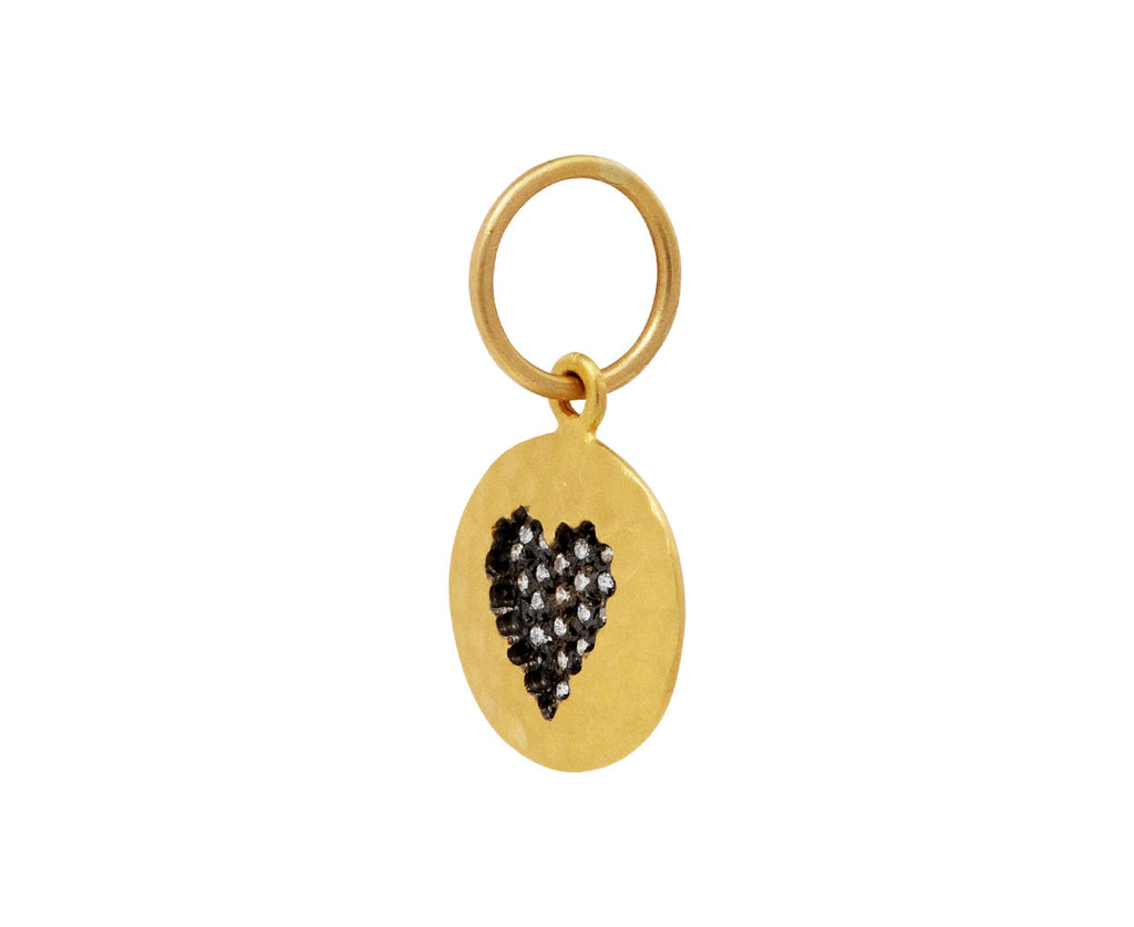 Hammered Diamond Heart Pendant ONLY - TWISTonline 
