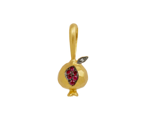 Ruby Pomegranate Charm Pendant ONLY