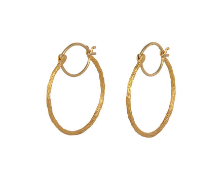 Cathy Waterman Branched Hoop Earrings