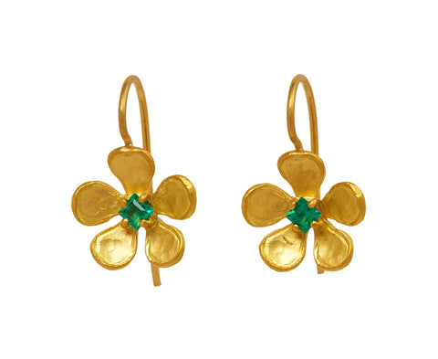 Emerald Violet Earrings