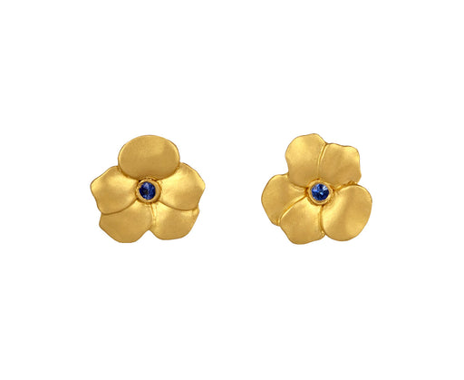 Sapphire Forest Violet Stud Earrings