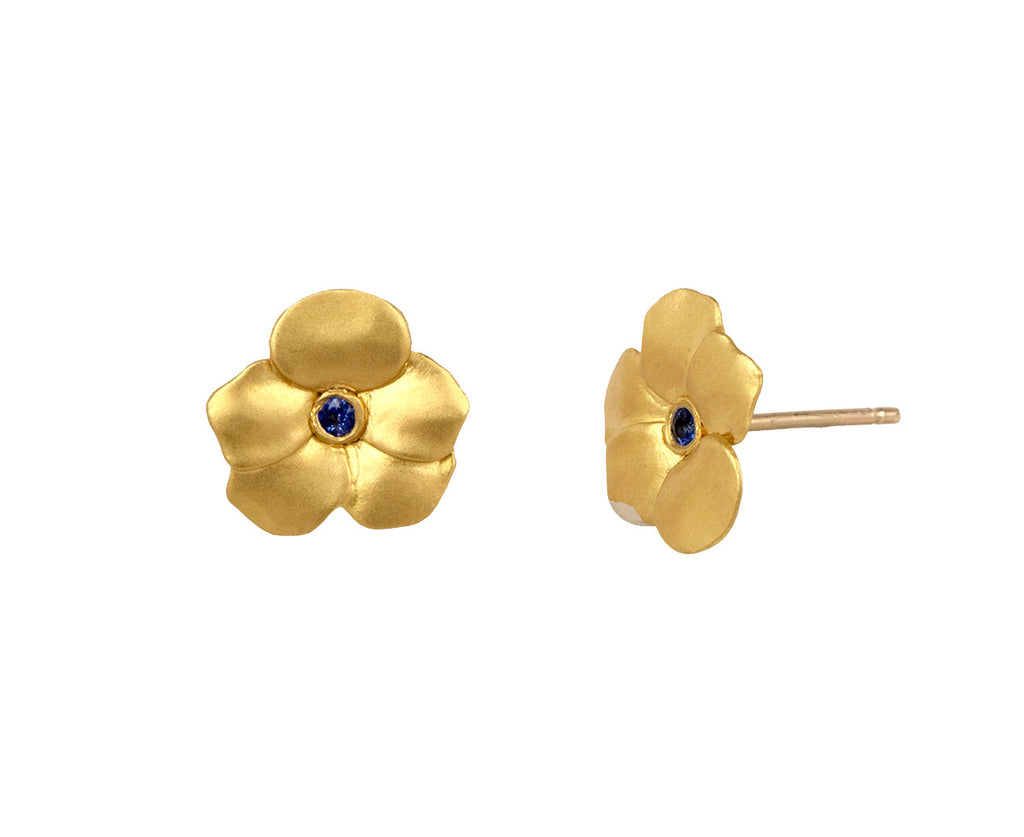 Sapphire Forest Violet Stud Earrings