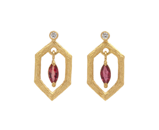 Ruby Branch Frame Earrings