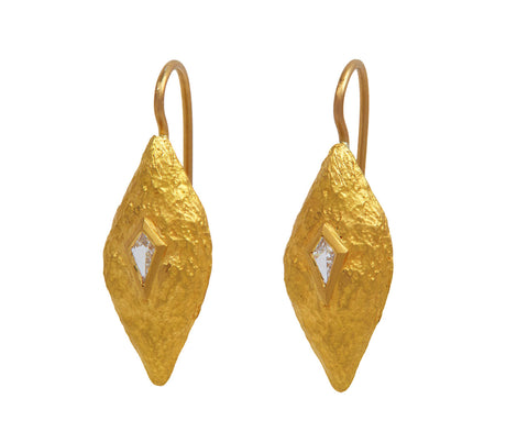 Diamond Seed Pod Earrings