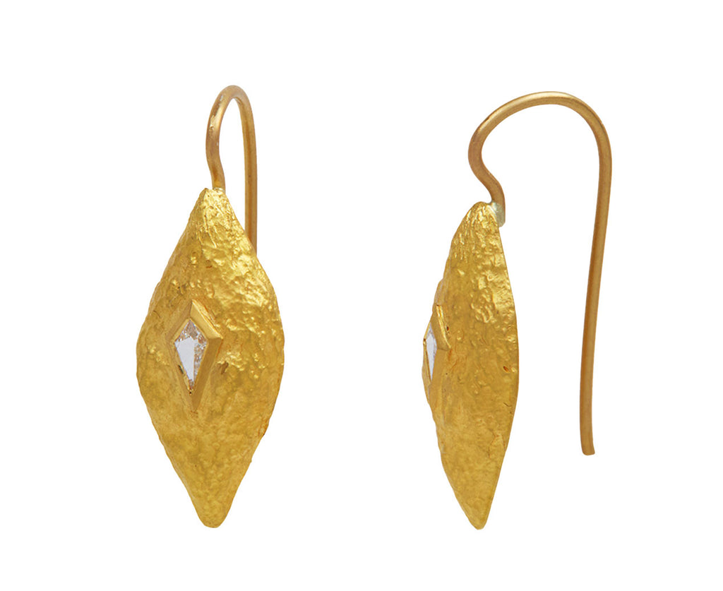 Diamond Seed Pod Earrings