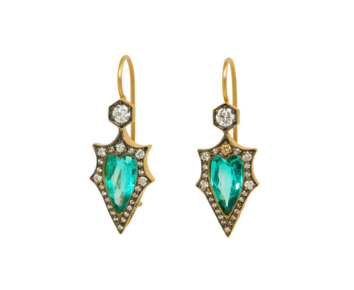 Colombian Emerald Mermaid Earrings - TWISTonline 