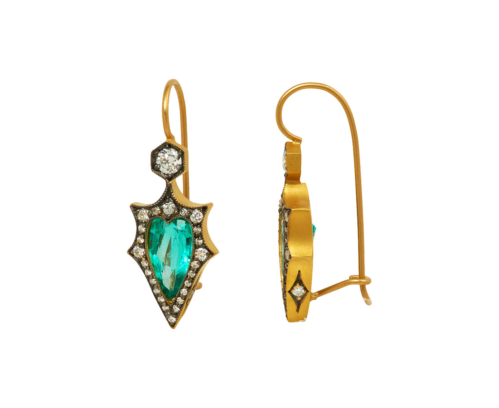 Colombian Emerald Mermaid Earrings - TWISTonline 