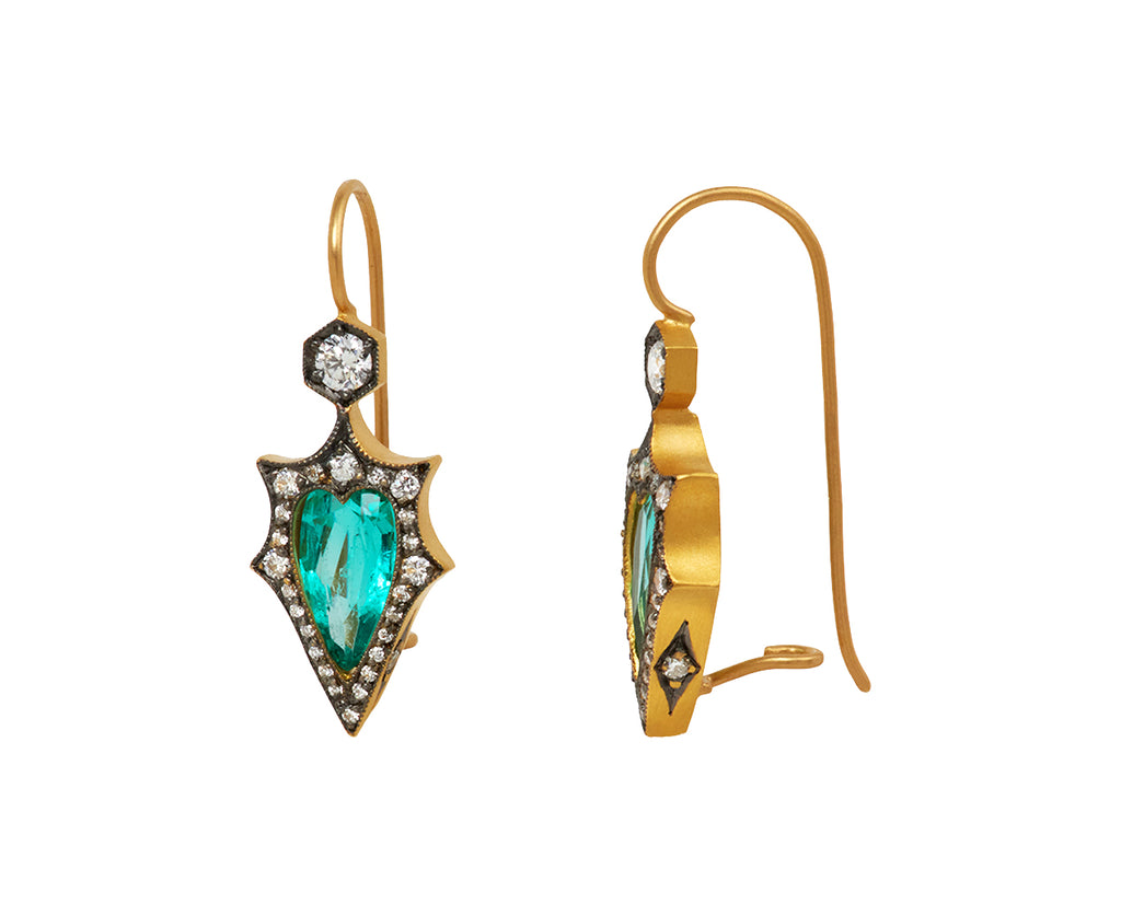 Colombian Emerald Mermaid Earrings - TWISTonline 