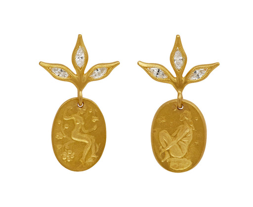 Diamond Leaf Top Goddess & Dreamer Earrings