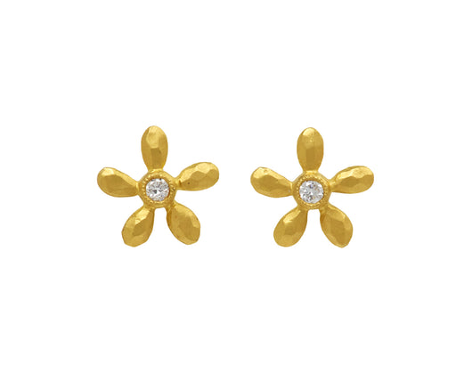 Gold Daisy Earrings