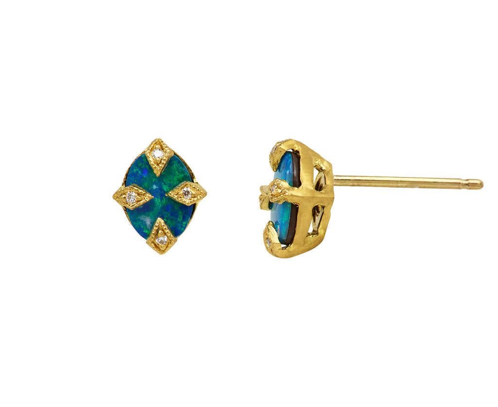 Boulder Opal Antique Prong Posts