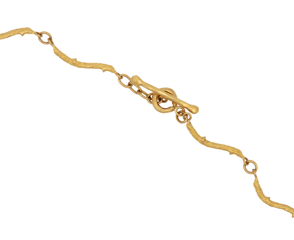 Marquise Emerald Twig Chain Necklace