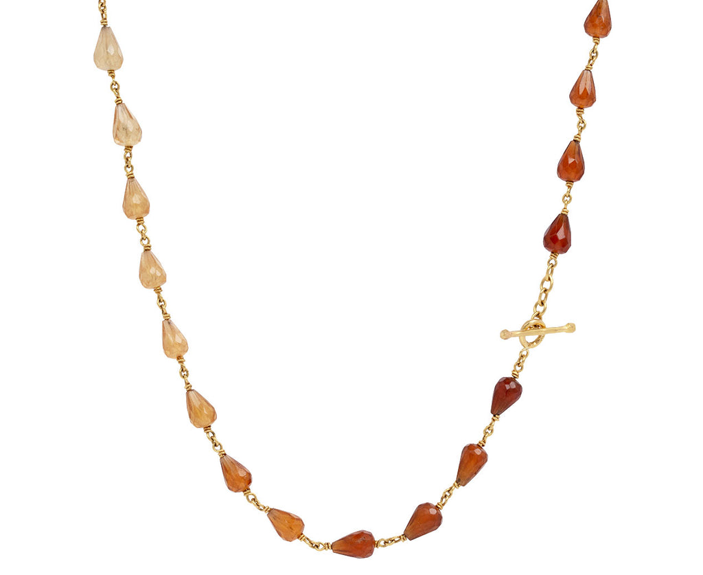 Hessonite necklace top