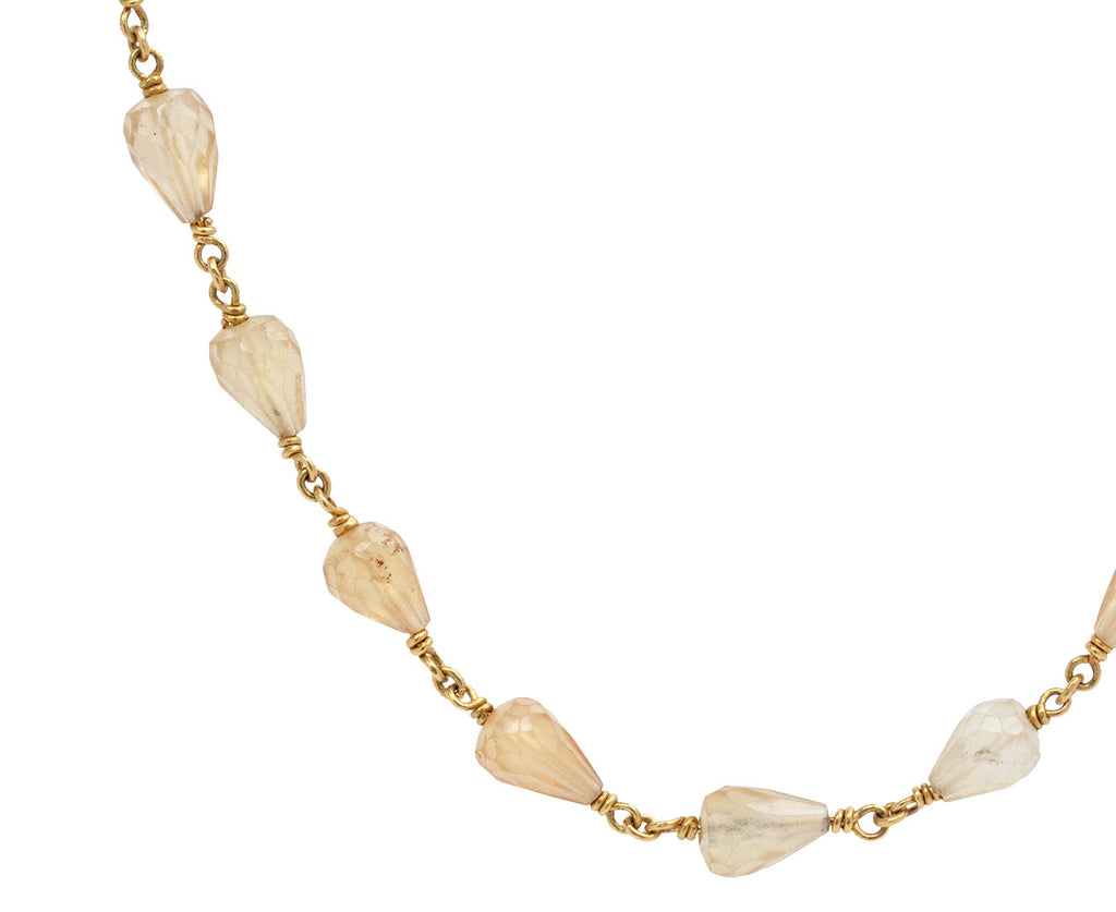 Hessonite Garnet Wire Wrap Necklace